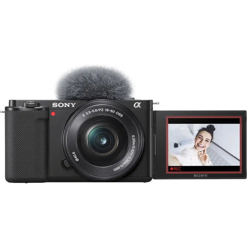 Sony ZV-E10 Vlog Camera+ 16-50mm Lens Content Creator Kit (ILCEZVE10LB+SPLBUNDLE)