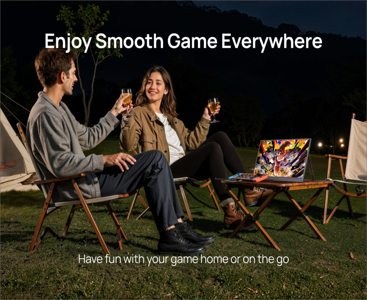 ARZOPA Z3FC 16.1'' 180Hz 2.5K Portable Monitor, 2560x1440 QHD 107% sRGB Kickstand Portable Gaming Monitor with HDR, Ultra Slim, Eye Care, External Second Screen for Laptop, PC, PS5, Mac, Xbox.
