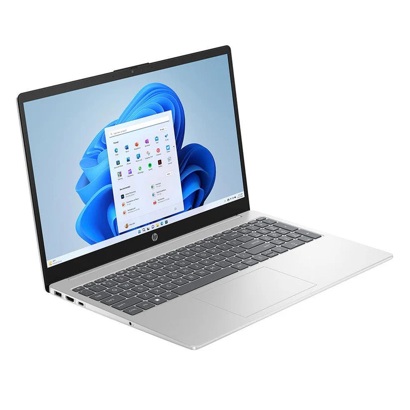HP 15-FC0047NE Laptop, AMD R5-7000 R5-7520U, 8GB RAM, 512GB SSD, AMD Radeon, 15.6 Full HD, Windows 11 Home, Natural Silver