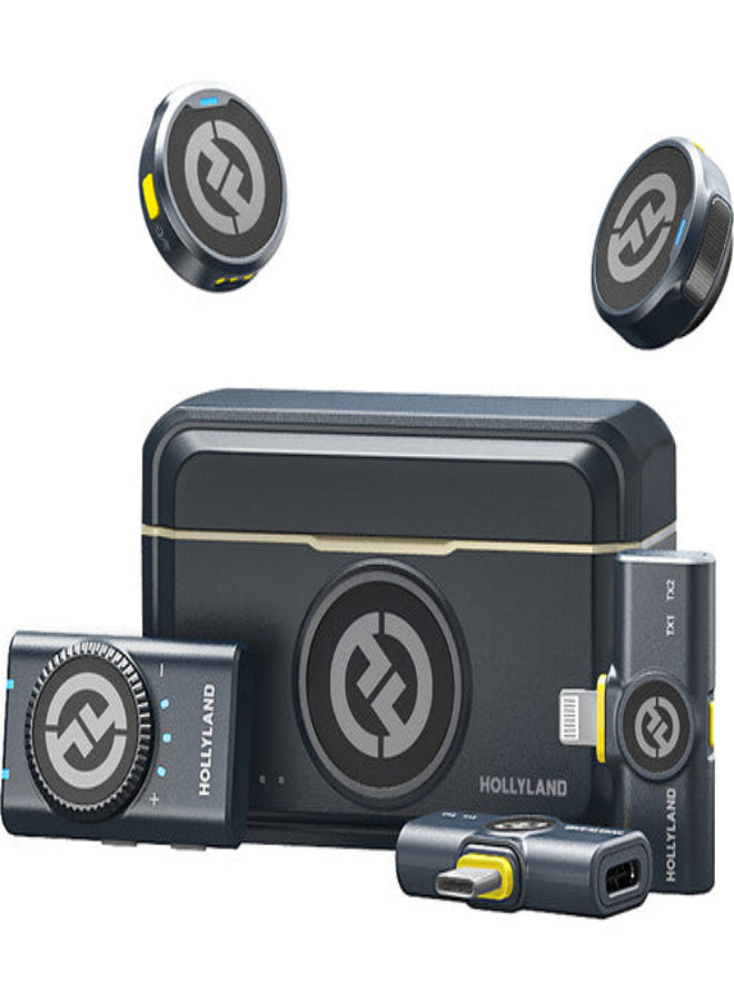 HOLLYLAND Lark M2 Duo Combo Wireless Microphone System.