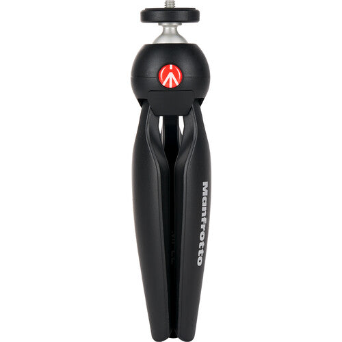 Manfrotto Pixi 2 Mini Tripod with Smartphone Clamp Black (Made in Italy)