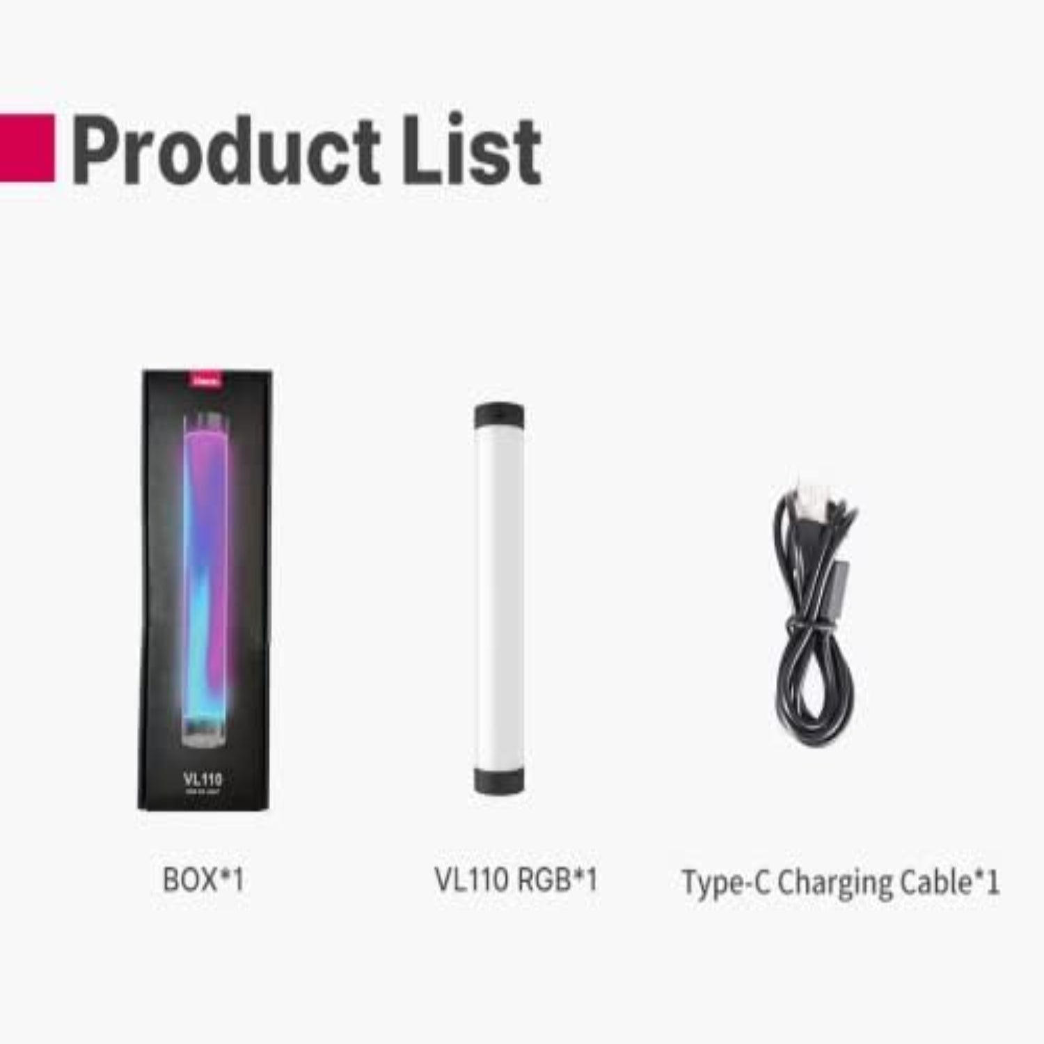 ULANZI Vl110 Tube Light with Magnet