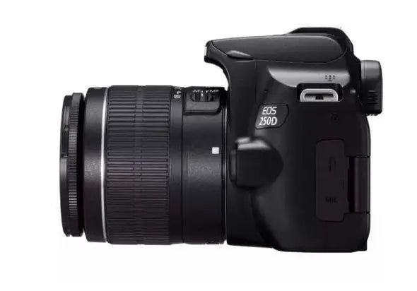 Canon EOS 250D DSLR Camera, Black+ EF-S 18-55mm f-3.5-5.6 III+ EF 75-300mm f-4-5.6 III Lens