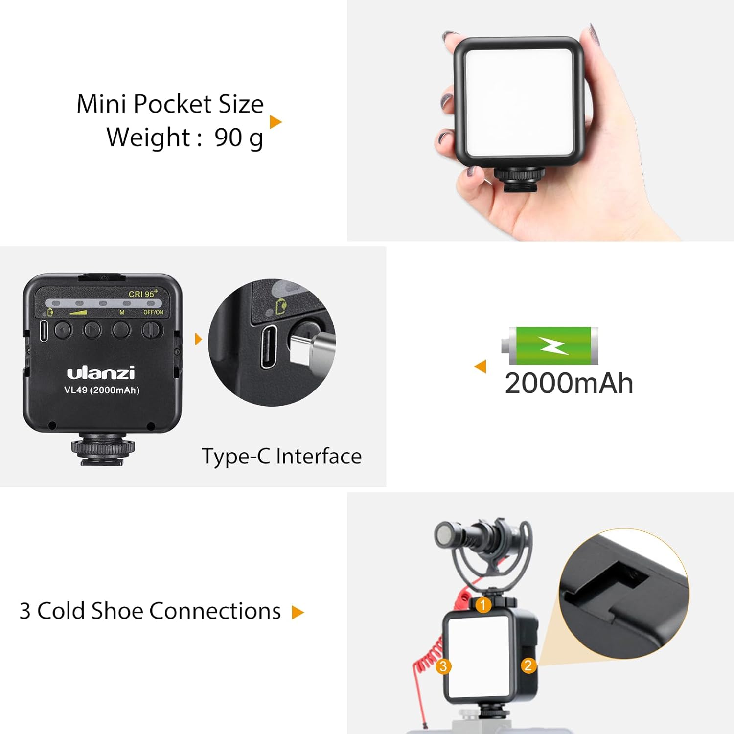 ULANZI Mini LED Video Light
