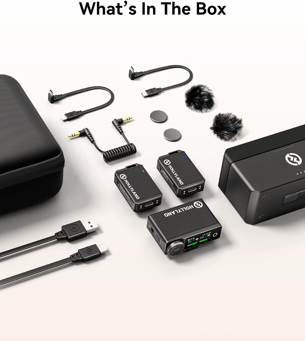 Hollyland LARK MAX Duo 2-Person Wireless Microphone System (2.4 GHz, Black)