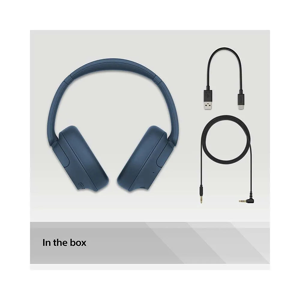 Sony WH-CH720N Noise Cancelling Wireless Bluetooth Headphones, Blue (WHCH720N/L-R)