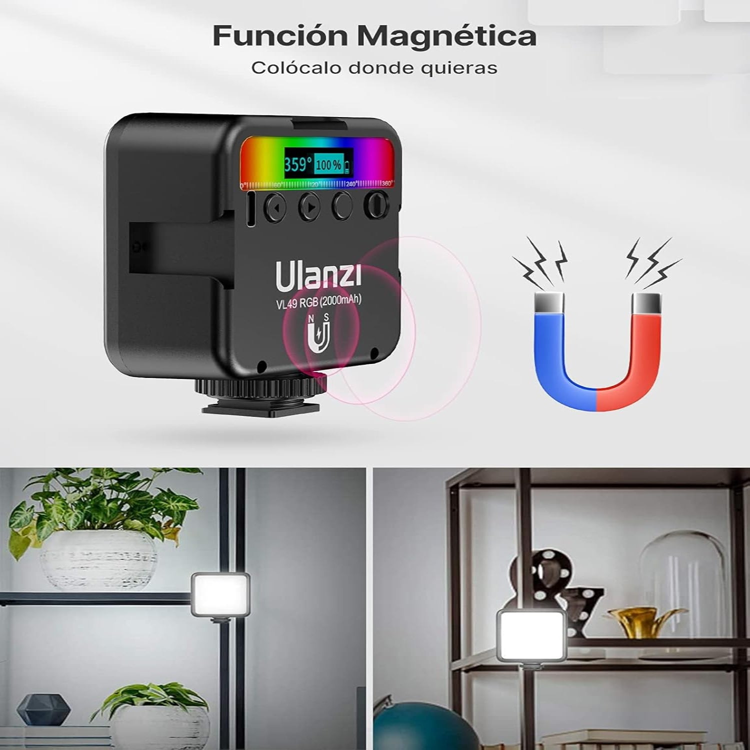 ULANZI Mini Pocket 49 RGB Video LED Light