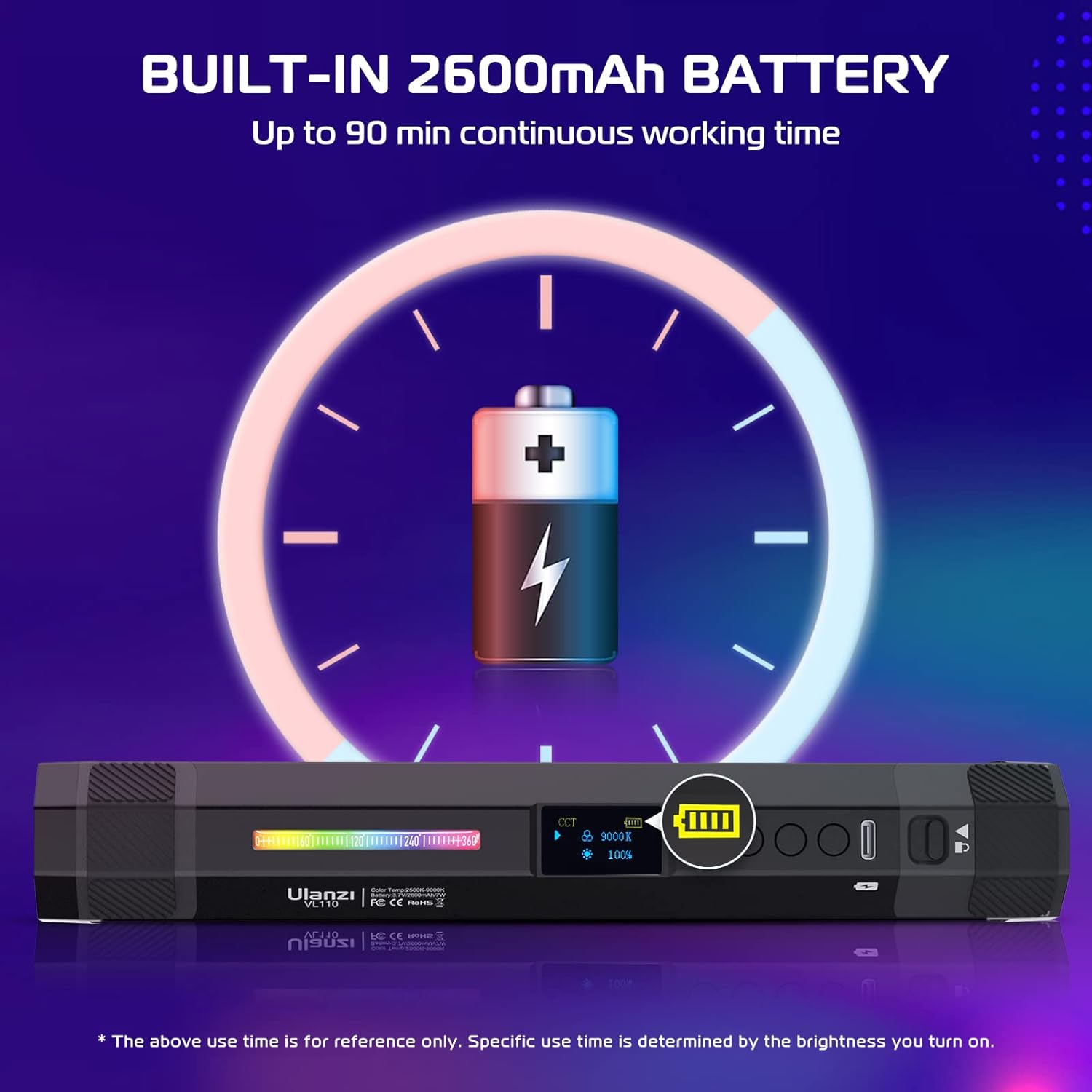 ULANZI Vl110 Tube Light with Magnet