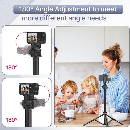 ULANZI MT-79 Portable Adjustable Photography Light Stand | 39-207cm Adjustable Sturdy Tripod Stand | Load Capacity: 1kg