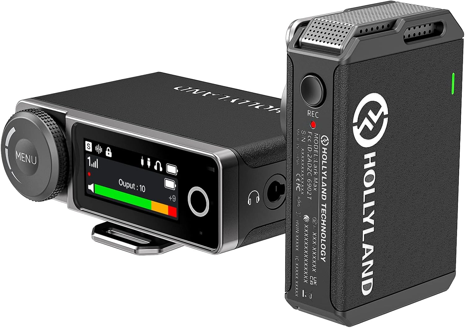 Hollyland LARK MAX Solo Wireless Microphone System (2.4 GHz, Black)