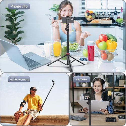 ULANZI MT-79 Portable Adjustable Photography Light Stand | 39-207cm Adjustable Sturdy Tripod Stand | Load Capacity: 1kg