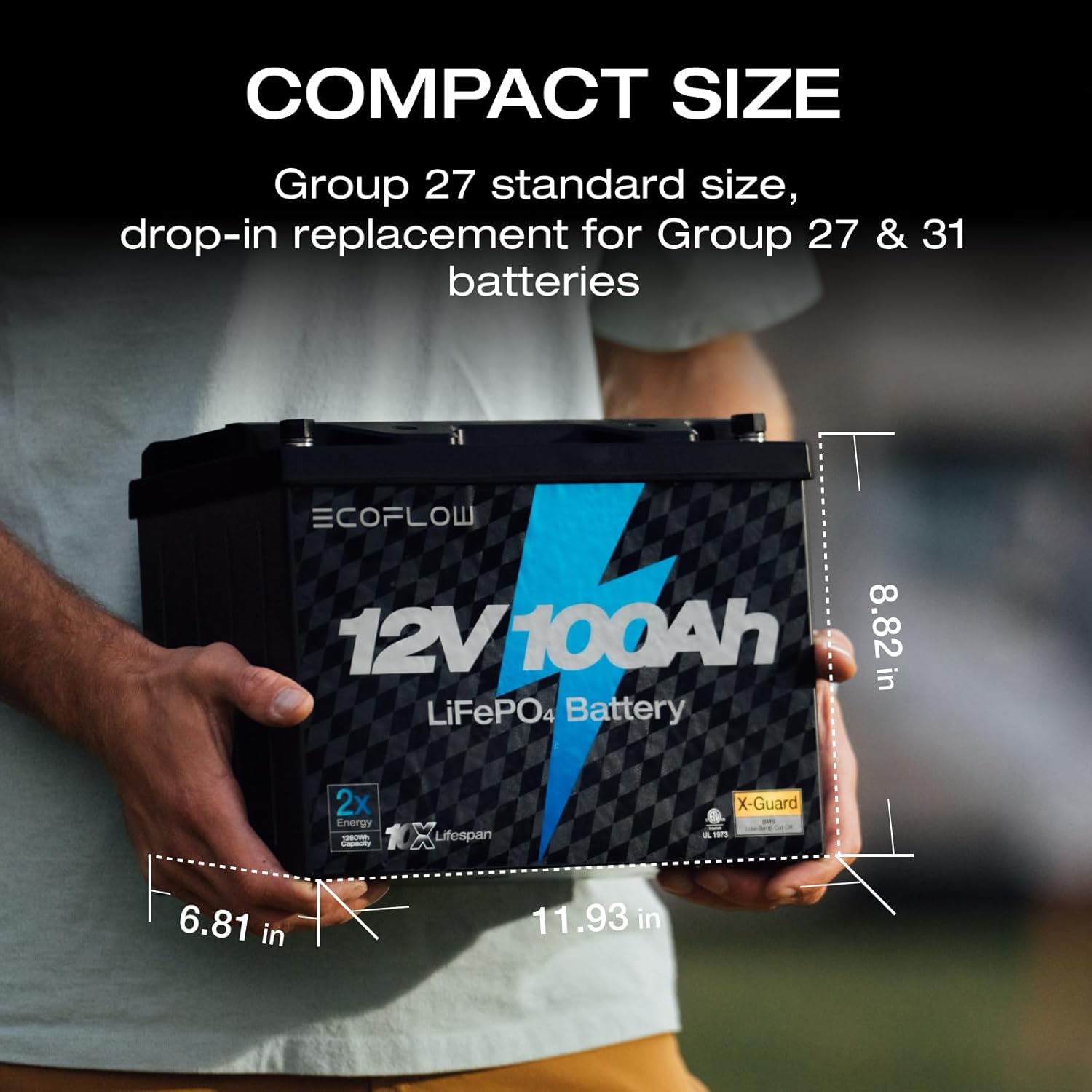 Ecoflow 12V battery-100AH