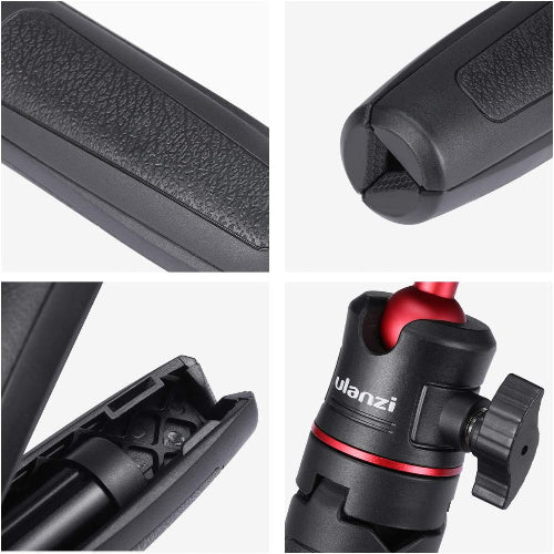ULANZI MT-08 Extension Pole Tripod, Mini Selfie Stick Tripod Stand Handle Grip for iPhone 11 Pro Max Samsung OnePlus Google Smartphone Canon G7X Mark III Sony RX100 VII A6400 A6600 Cameras Vlogging
