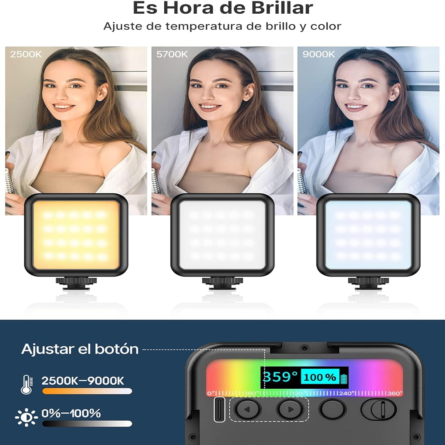 ULANZI Mini Pocket 49 RGB Video LED Light
