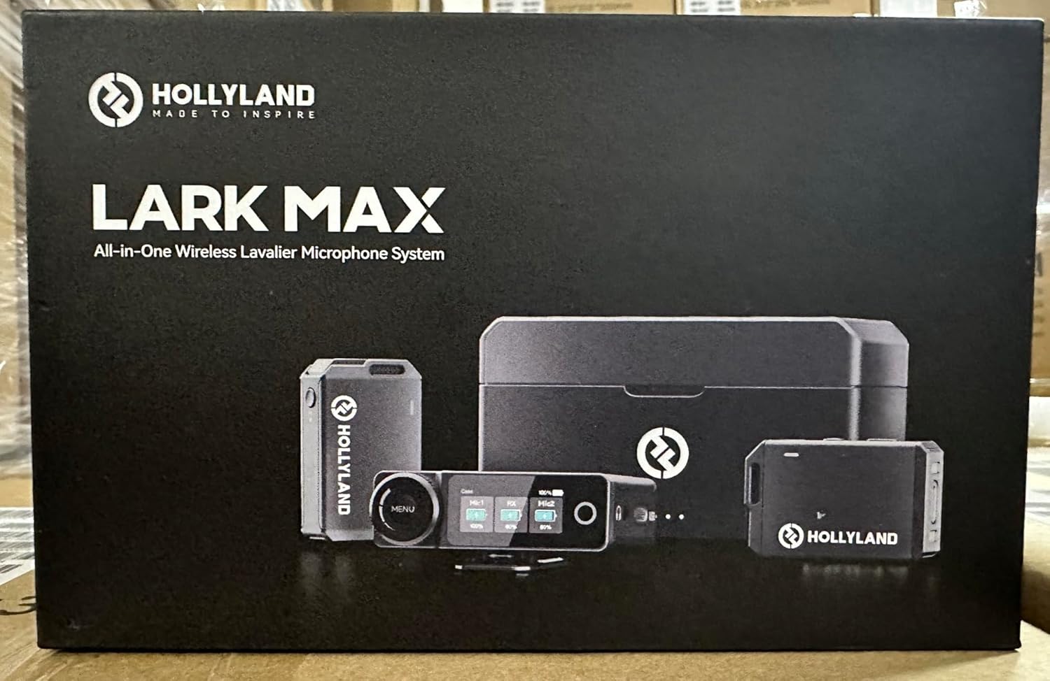 Hollyland LARK MAX Duo 2-Person Wireless Microphone System (2.4 GHz, Black)