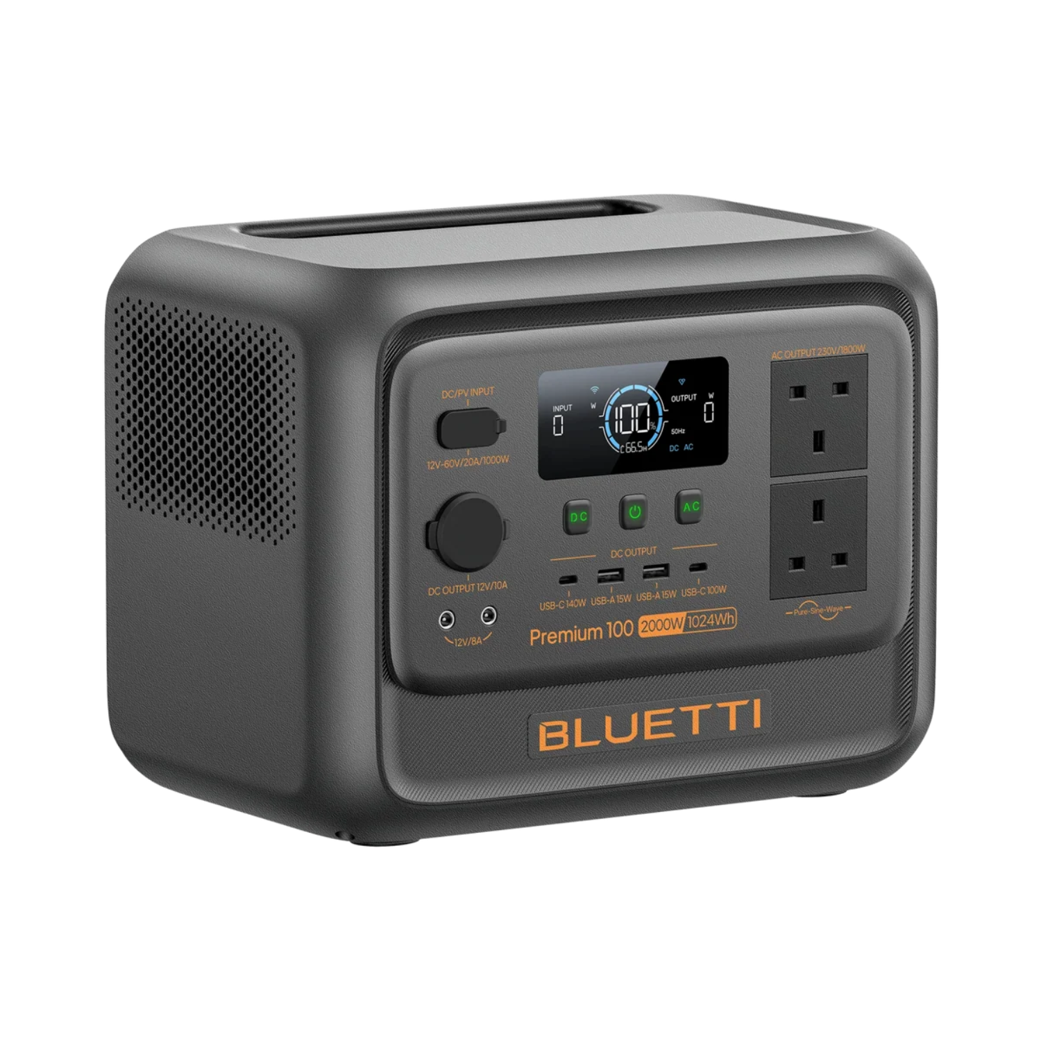 BLUETTI Premium 100 V2 Portable Power Station | 2,000W 1,024Wh