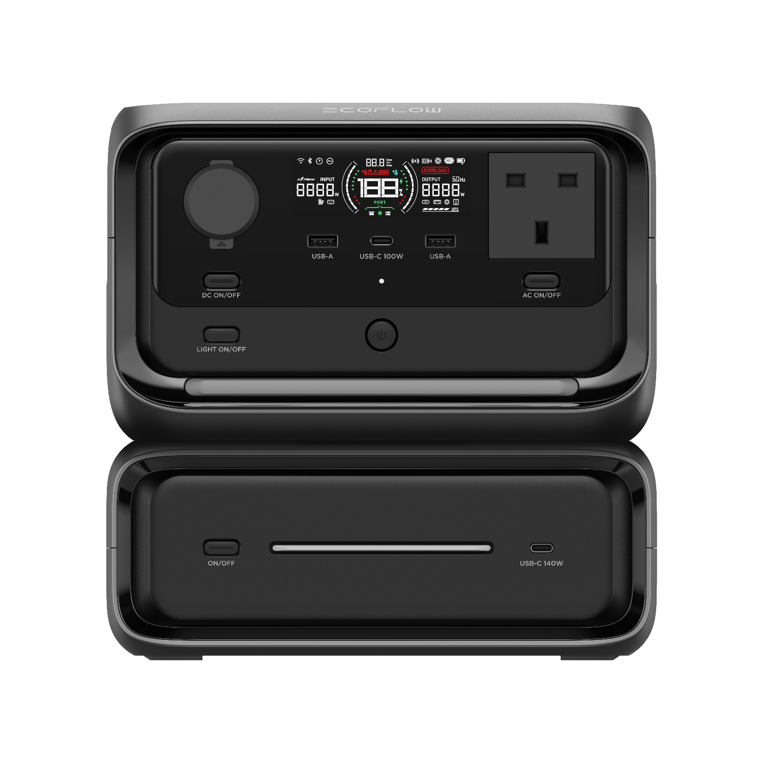 EcoFlow RIVER 3 Max (RIVER 3 Plus&EB300) Portable Power Station – 572Wh LFP Battery, 1200W Output