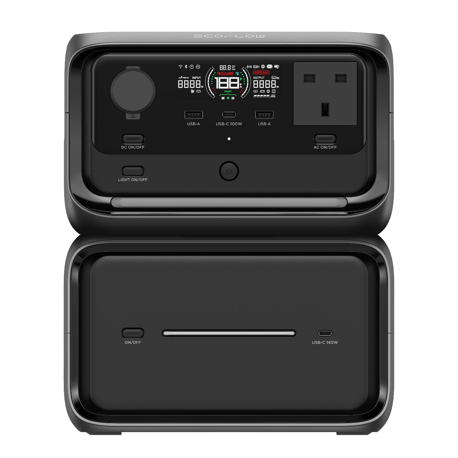 EcoFlow RIVER 3 Max Plus (RIVER 3 Plus&EB600) Portable Power Station – 858Wh LFP Battery, 1200W Output