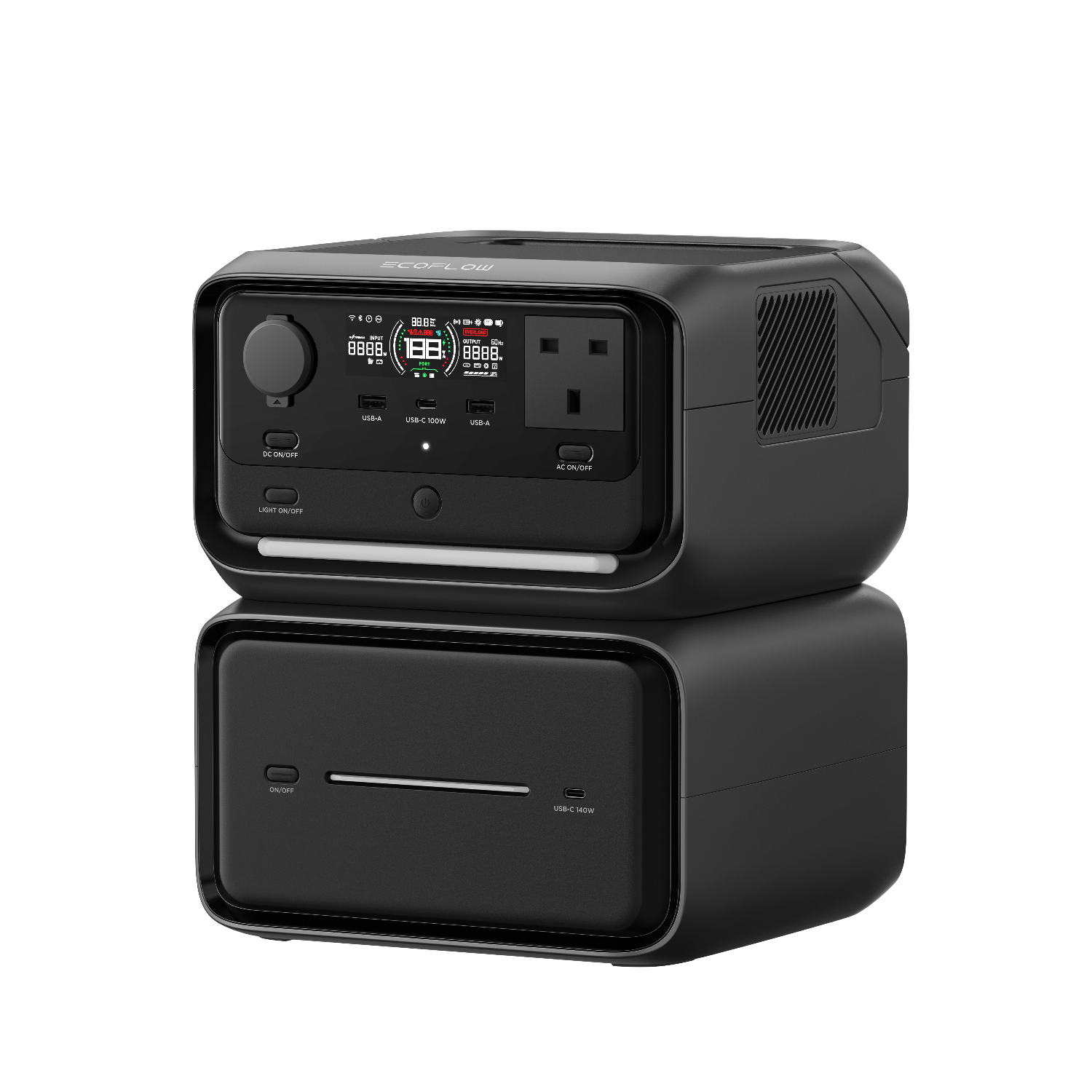 EcoFlow RIVER 3 Max Plus (RIVER 3 Plus&EB600) Portable Power Station – 858Wh LFP Battery, 1200W Output