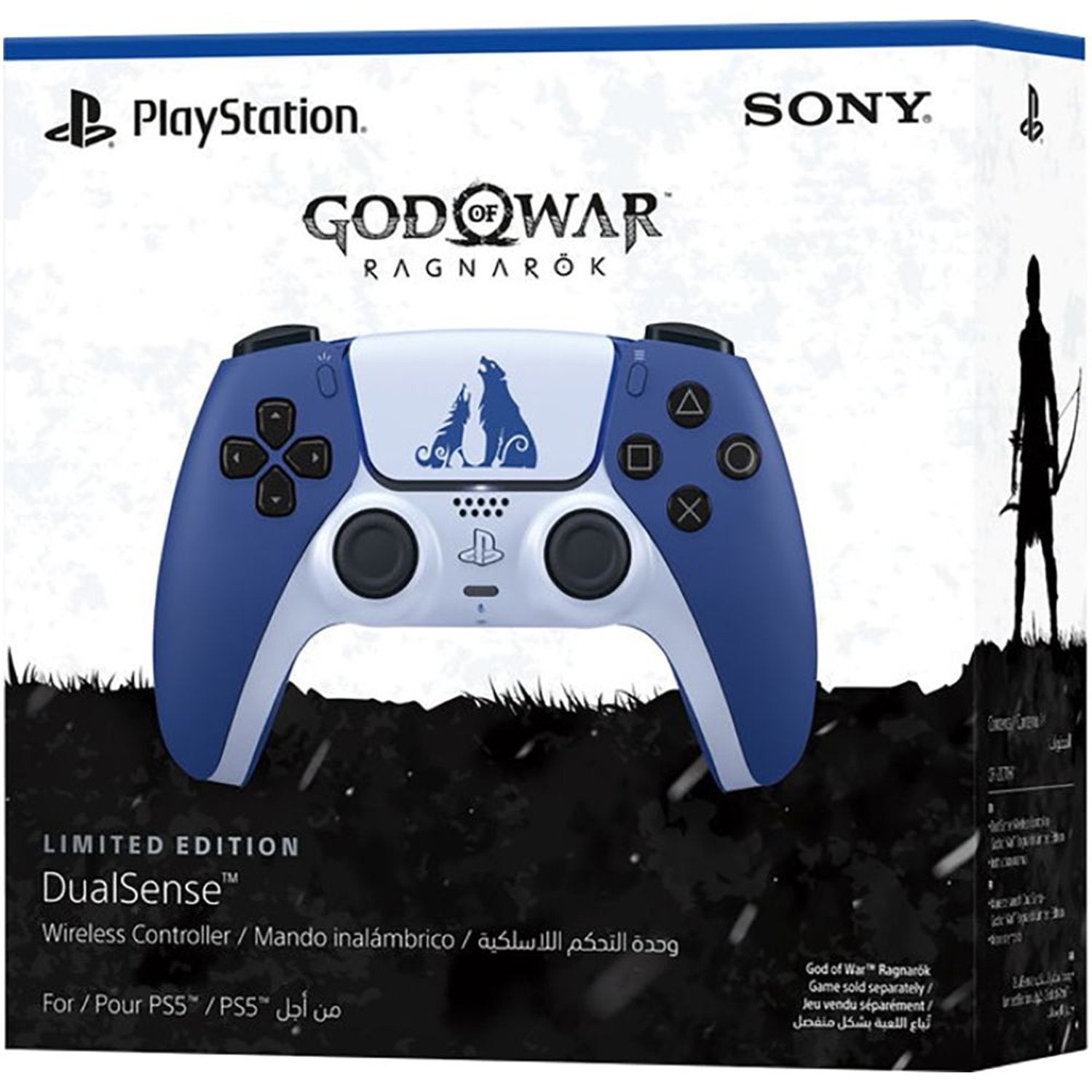 Sony PS5 DualSense Wireless Controller God of War Ravenrok Blue/White