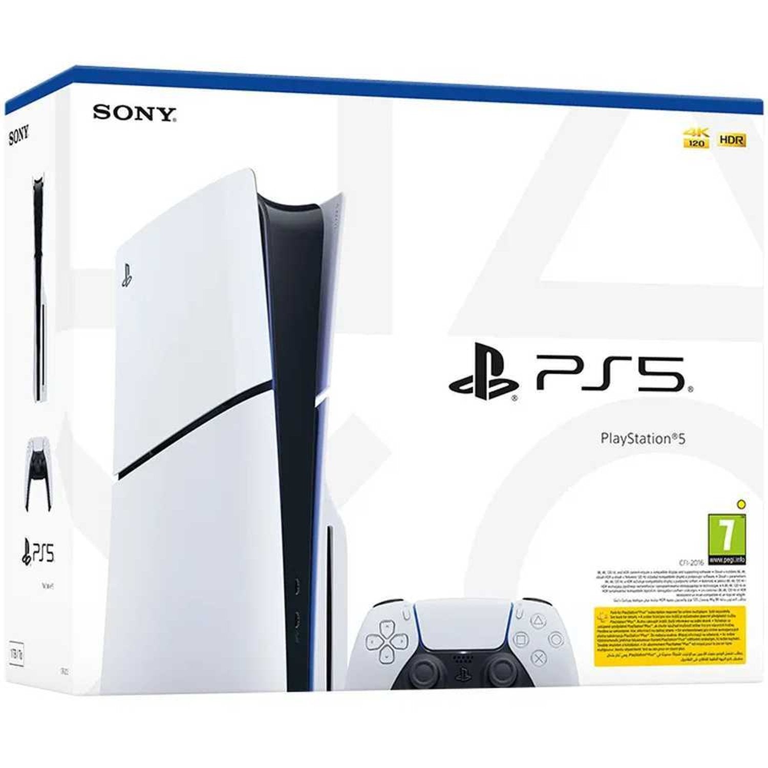 Sony PlayStation 5 Slim Console 2023 (CD Version) White – Middle East Version