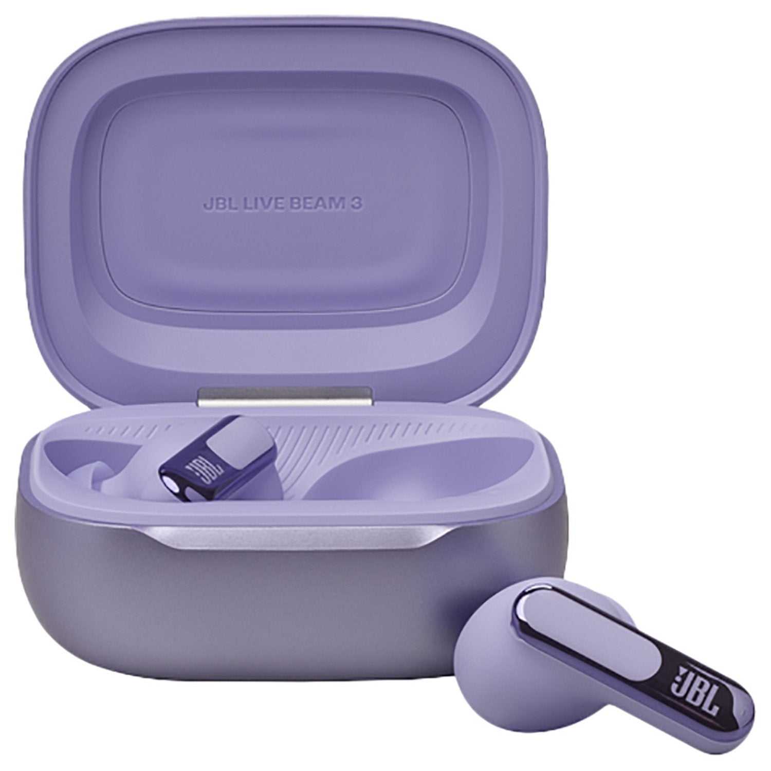 JBL LIVE BEAM 3 True Wireless Noise Cancelling Closed-Stick Earbuds Purple