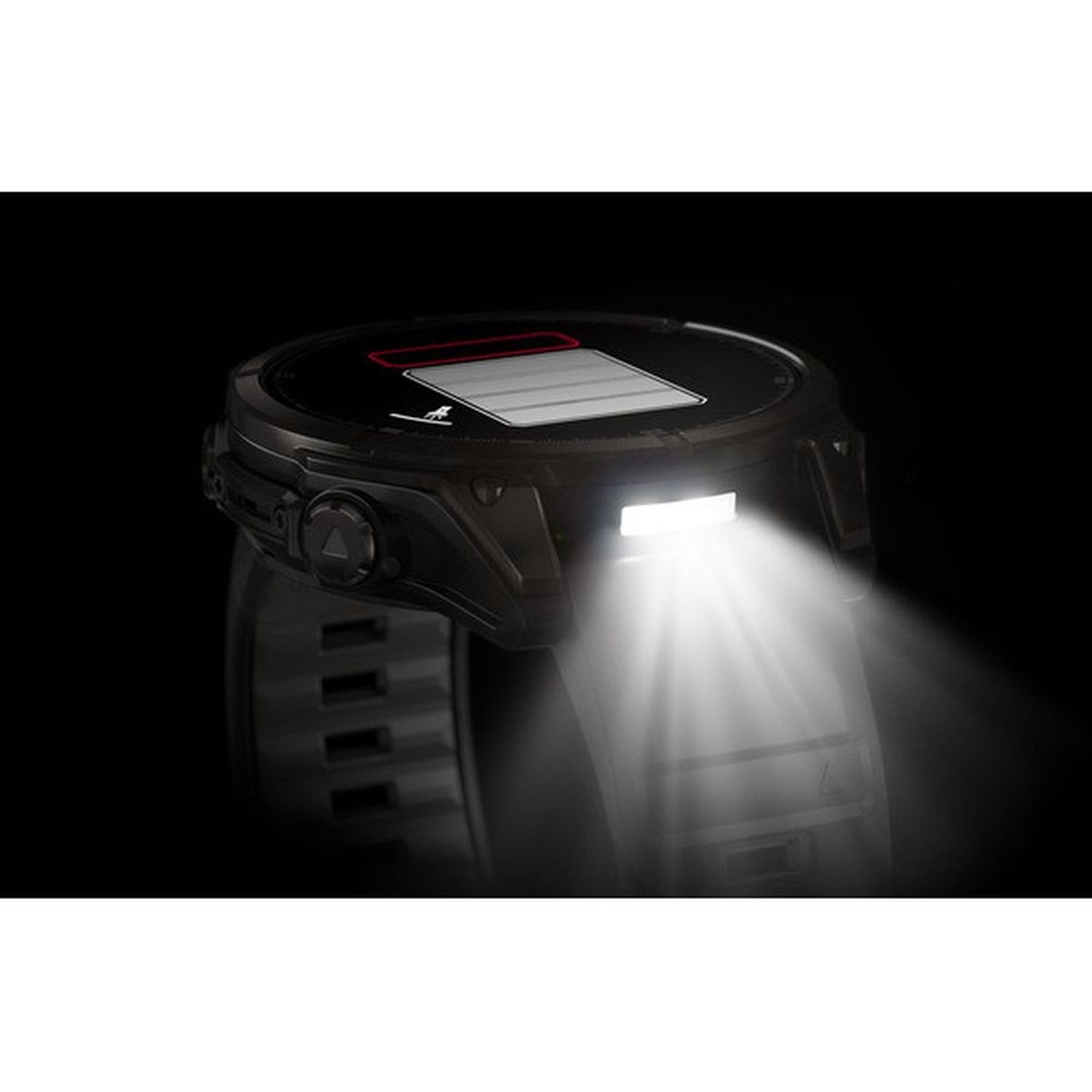 Garmin Fenix 8 AMOLED 47mm Smartwatch Sapphire Carbon Gray DLC Titanium With Black/Pebble Gray Silicone 010-02904-21