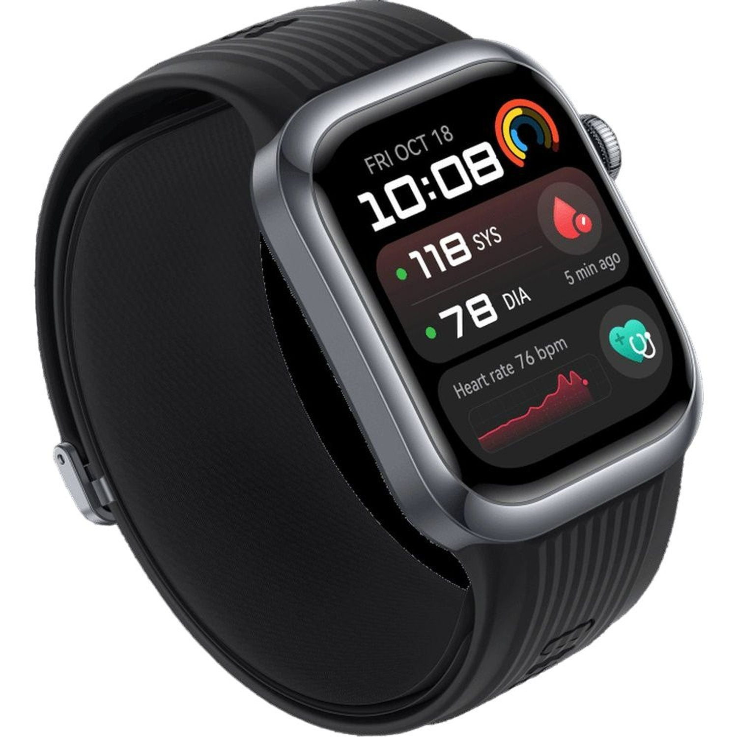 Huawei Watch D2 Smart Watch – Black/Fluoroelastomer Strap – (LCA-B10)