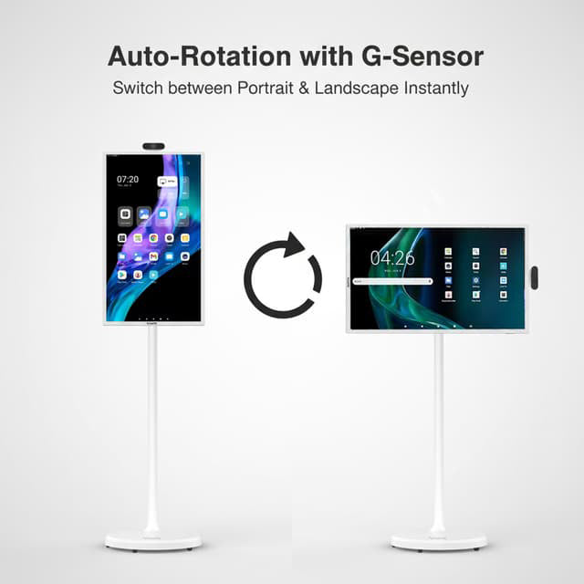 Taktik 32-inch 4K Android Smart Portable Monitor with 15000mAh Battery and Camera