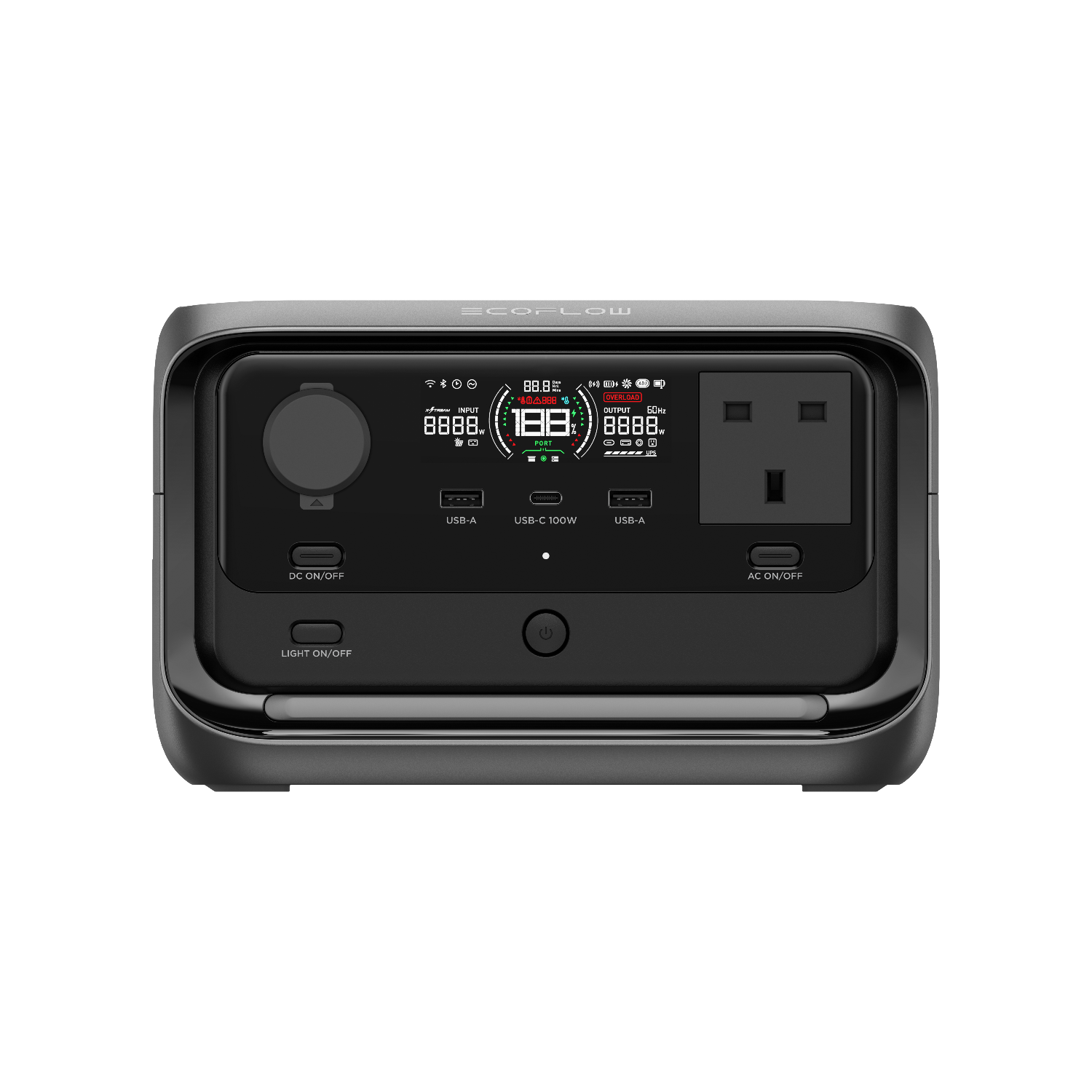 EcoFlow RIVER 3 Plus Portable Power Station (286Wh LFP Battery, 1200W Output)