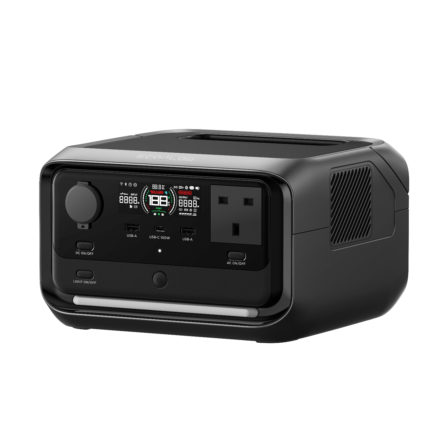 EcoFlow RIVER 3 Plus Portable Power Station (286Wh LFP Battery, 1200W Output)