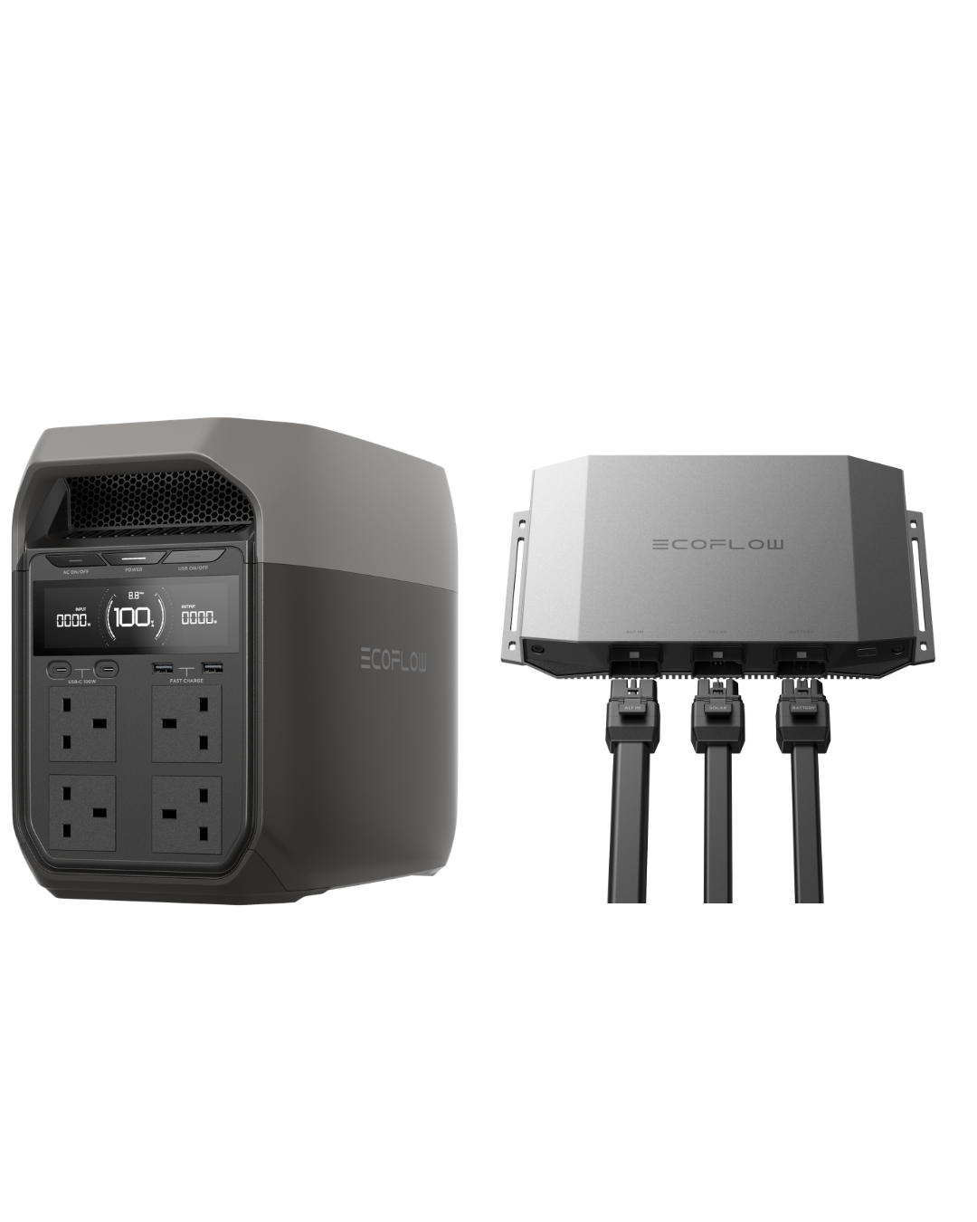 EcoFlow DELTA 3 Power Station with 1000W Car Alternator Charger | On-the-Go Fast Charging