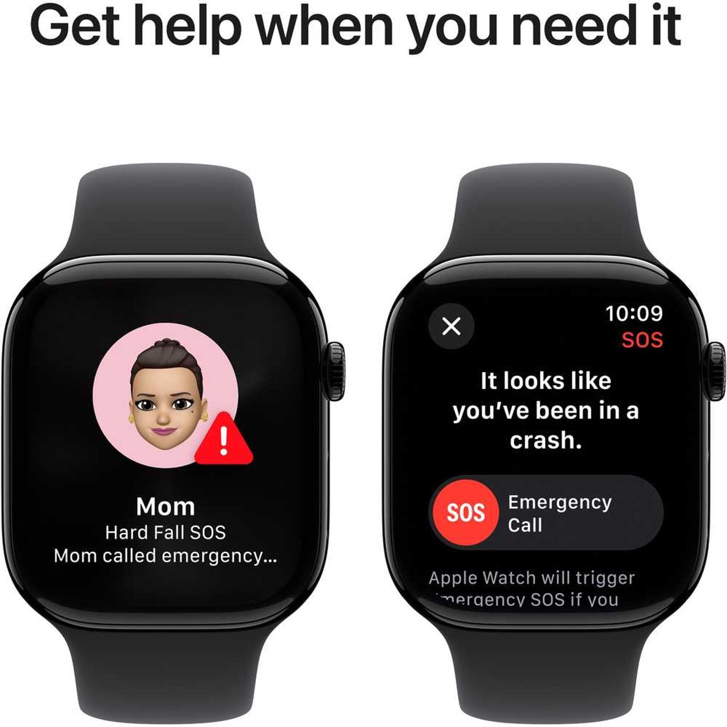 Apple Watch Series 10 GPS 46mm Jet Black Aluminum Case with Black Sport Band – S/M