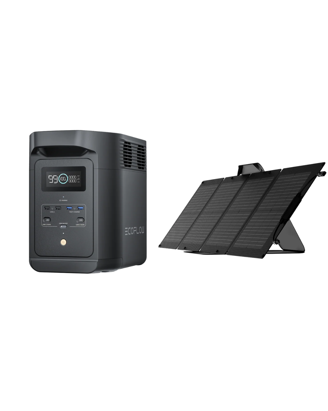EcoFlow EF980 Portable Power Station (500W,980Wh) with 110W Solar Panel