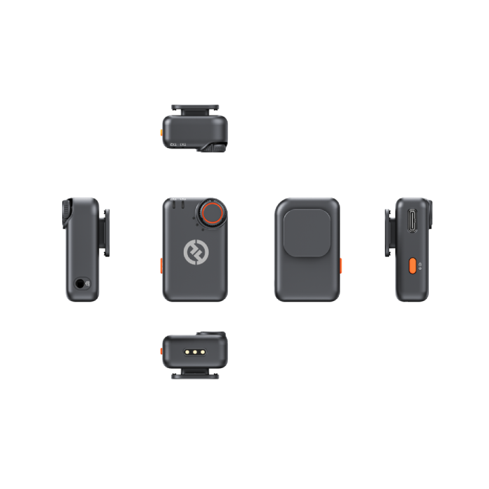 Hollyland LARK M2S Combo 2-Person Wireless Microphone System for Cameras and Mobile Devices (2.4 GHz, Space Gray)