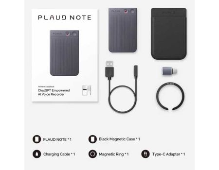 PLAUD Note AI Voice Recorder (Silver)