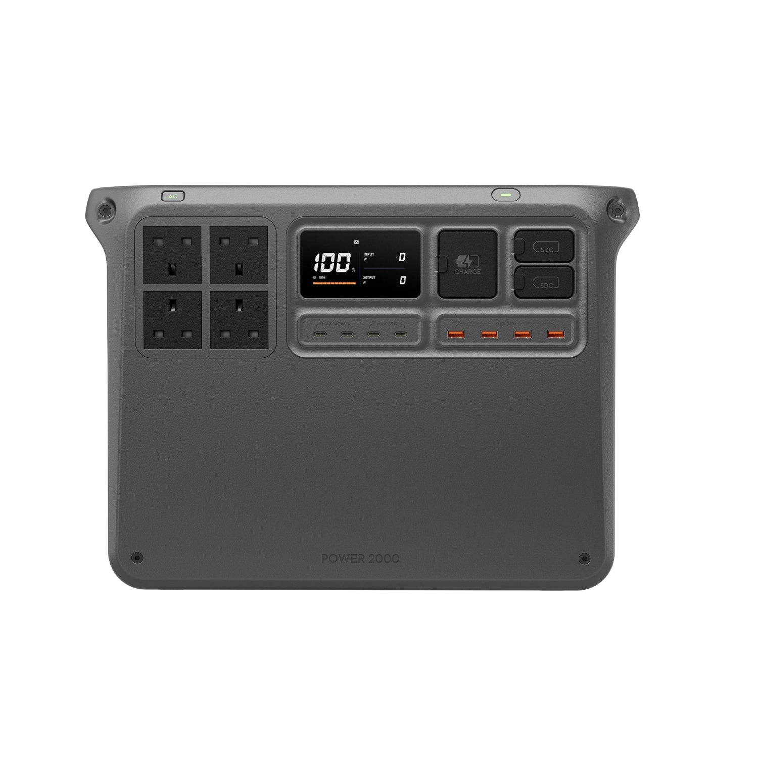 DJI Power 2000 Portable Power Station, 2048Wh LFP Battery, Compact Size, 3000W Stable Output, 0-80% Recharge in 55 Mins, Electric Generator for Home, Camping & RVs, Off-Grid