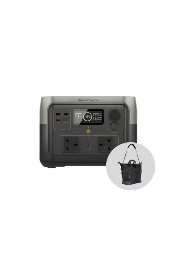 EcoFlow RIVER 2 MAX Portable Power Station with Free Bag (500W,512Wh)