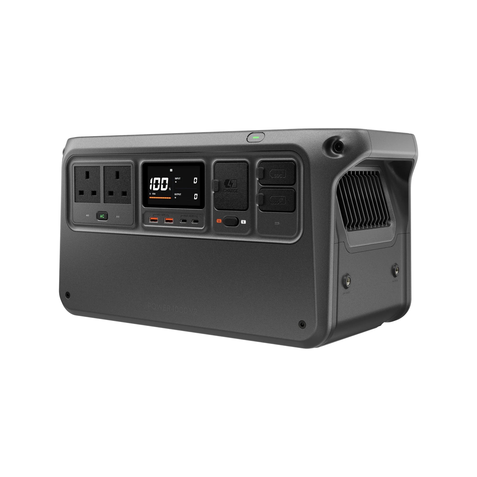 DJI Power 1000 V2 | Compact Size, 2600W Stable Output, 0-80% Recharge in 37 Mins, Electric Generator for Home, Camping, RVs, Off-Grid