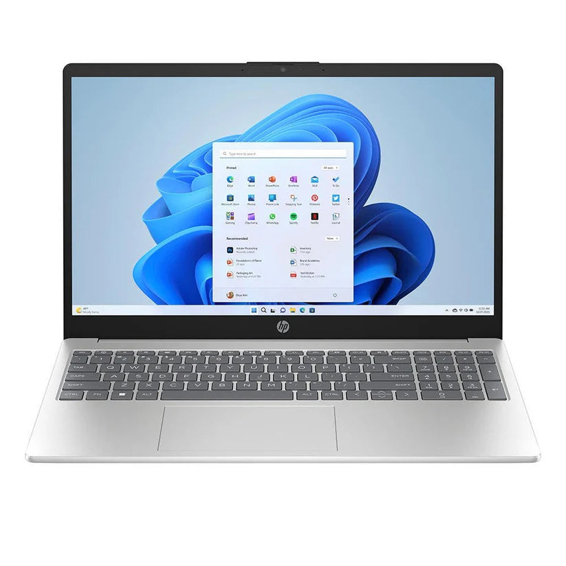 HP 15-FC0047NE Laptop, AMD R5-7000 R5-7520U, 8GB RAM, 512GB SSD, AMD Radeon, 15.6 Full HD, Windows 11 Home, Natural Silver