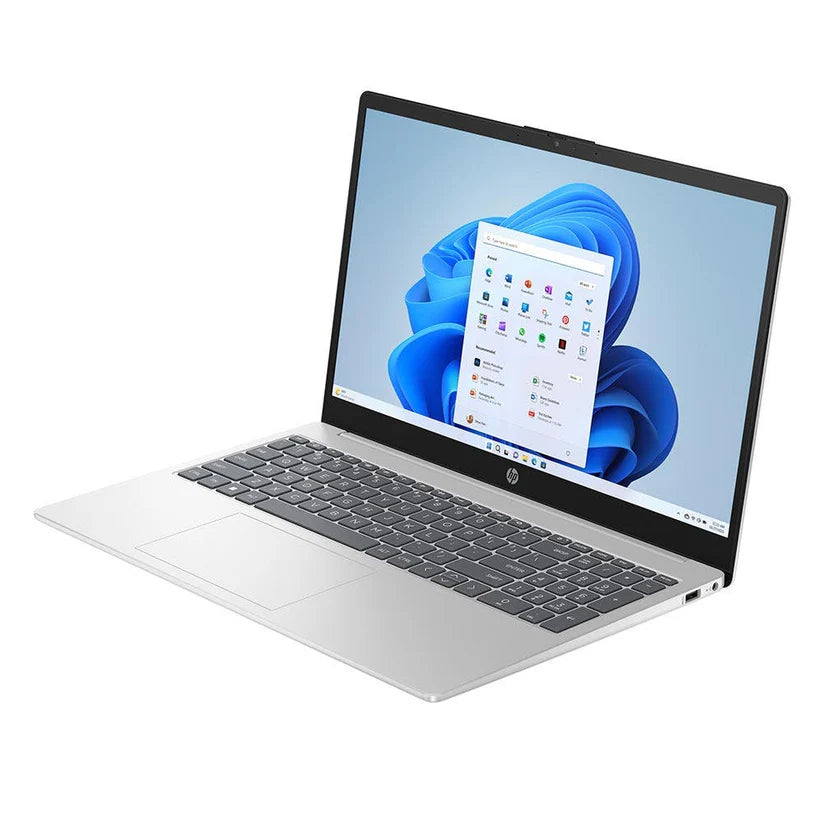 HP 15-FC0047NE Laptop, AMD R5-7000 R5-7520U, 8GB RAM, 512GB SSD, AMD Radeon, 15.6 Full HD, Windows 11 Home, Natural Silver
