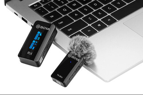 BOYA BY-XM6-S1 Mini Ultracompact Wireless Microphone System for Cameras and Smartphones (2.4 GHz)
