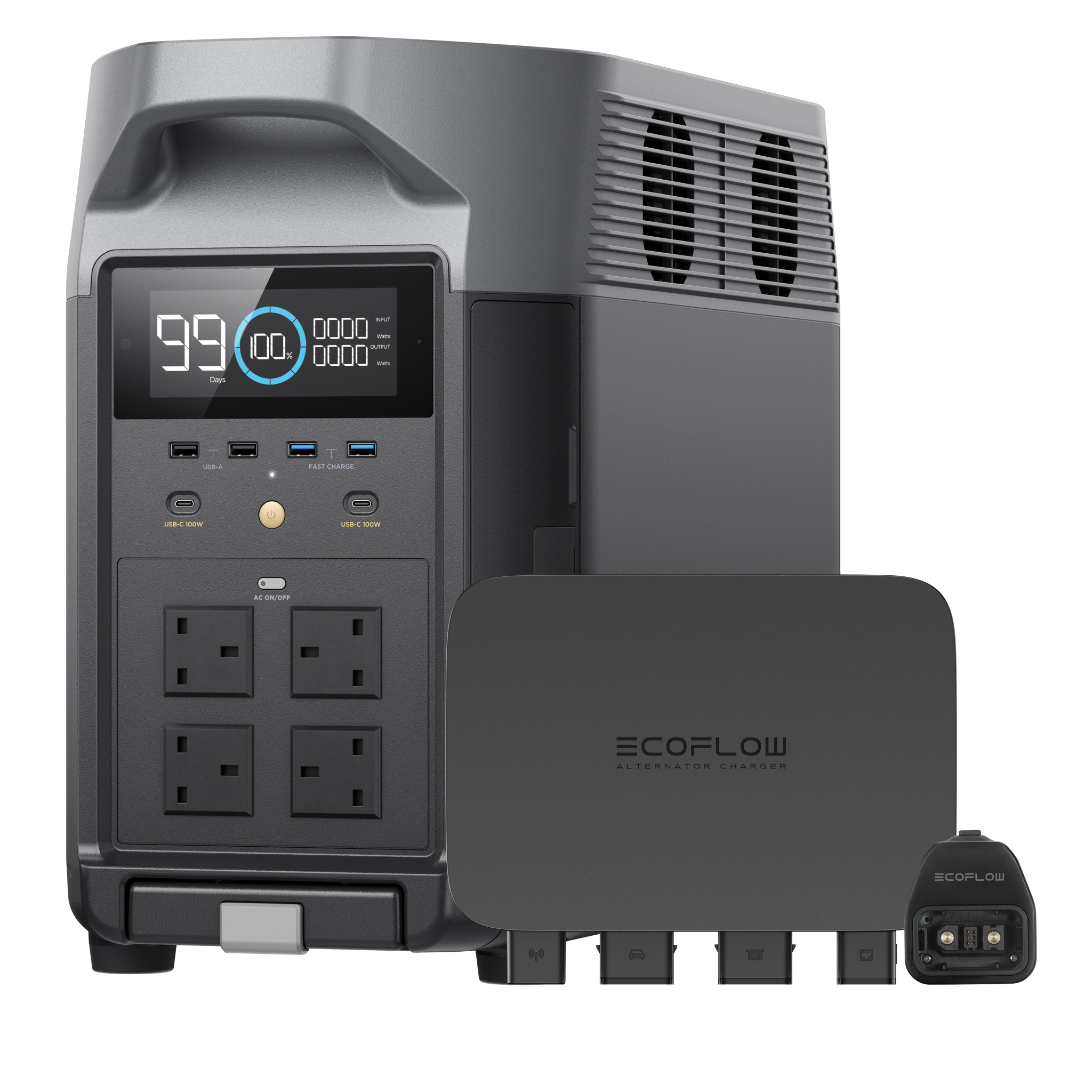 EcoFlow DELTA Pro + 800W Alternator Charger