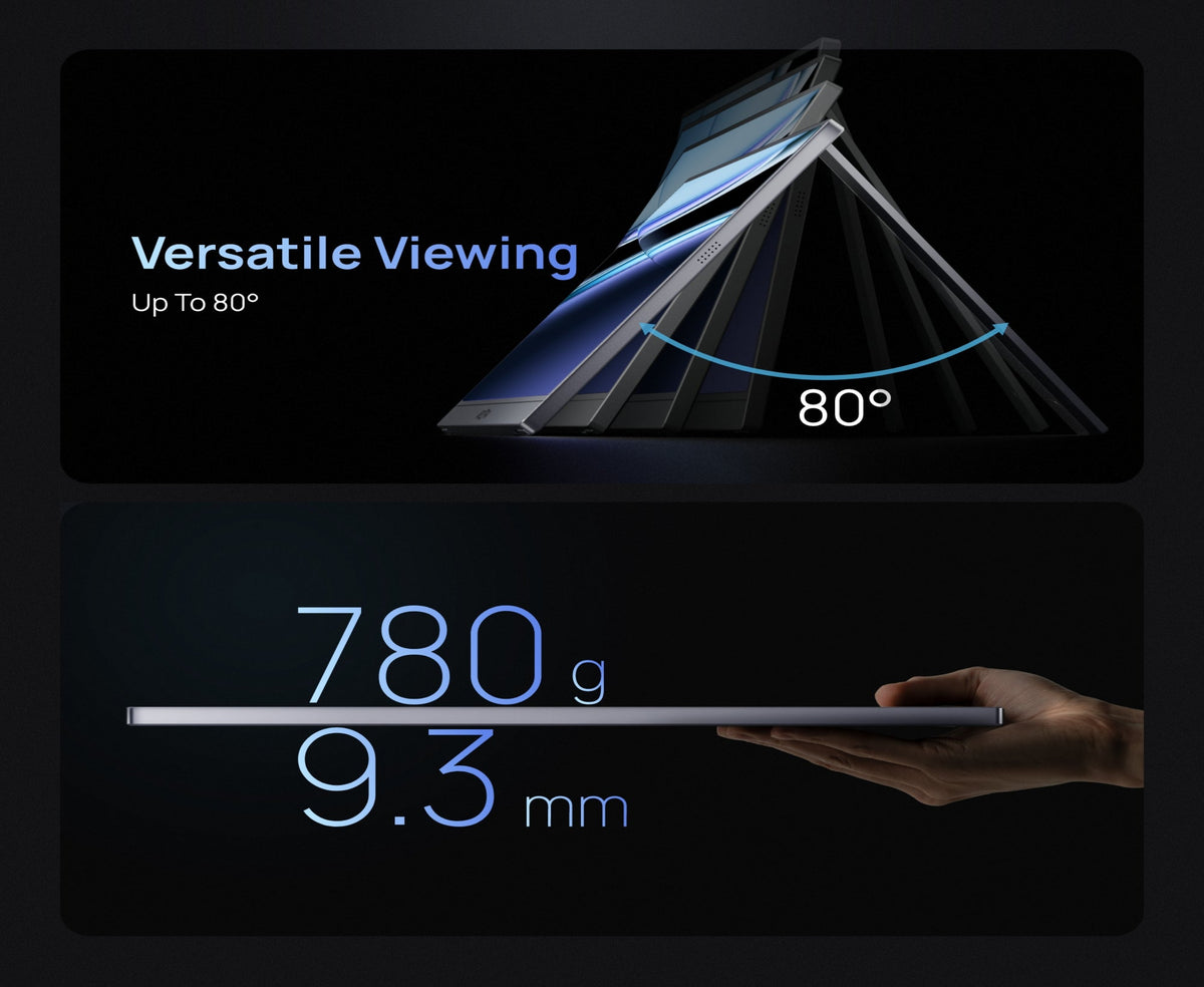 ARZOPA Z3FC 16.1'' 180Hz 2.5K Portable Monitor, 2560x1440 QHD 107% sRGB Kickstand Portable Gaming Monitor with HDR, Ultra Slim, Eye Care, External Second Screen for Laptop, PC, PS5, Mac, Xbox.