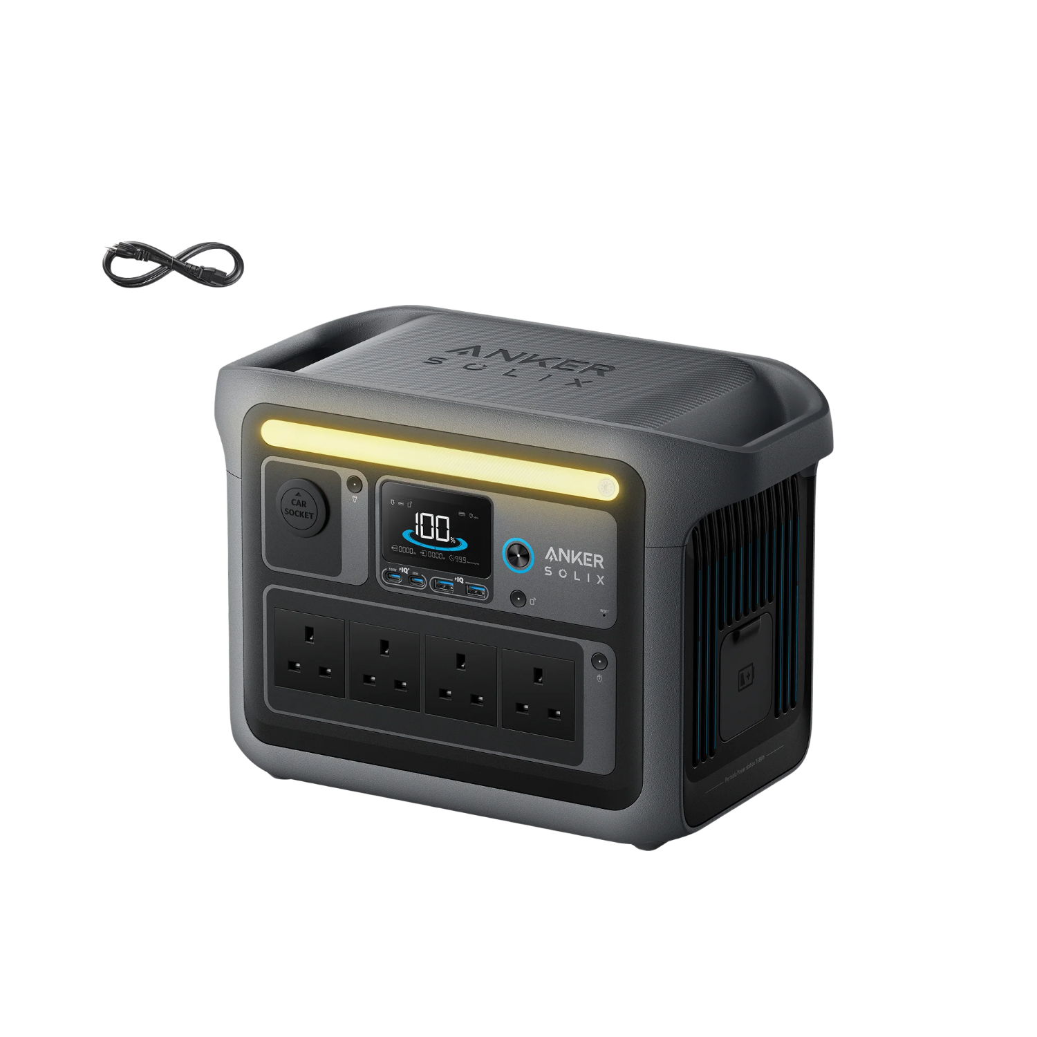 Anker SOLIX C1000 Portable Power Station, 1800W (Peak 2400W) Solar Generator, Full Charge in 58 Min, 1056wh LiFePO4 Battery for Home Backup, Power Outages, and Outdoor Camping