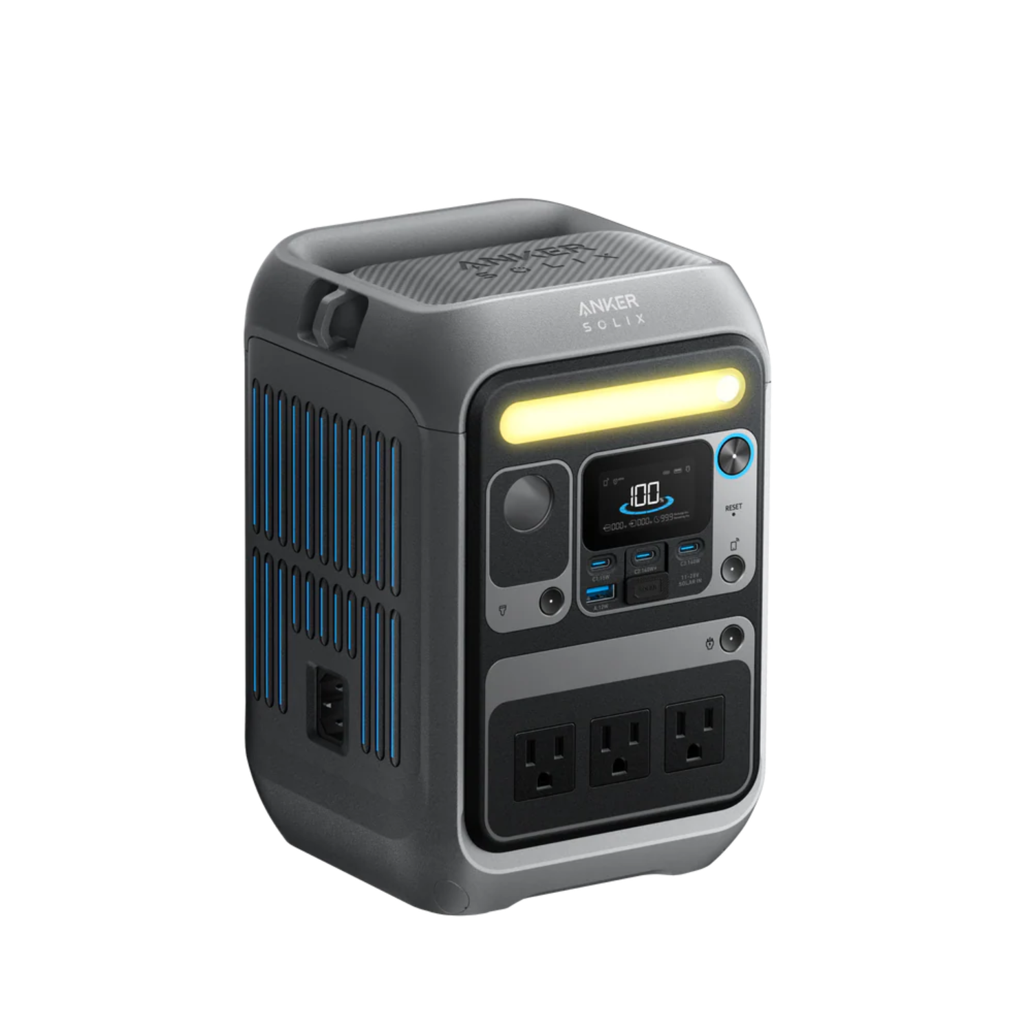 Anker SOLIX C300 Portable Power Station, Outdoor 288Wh LiFePO4 Battery, 300W (600W Surge) Solar Generator, 140W Two-Way Fast Charging, For Camping, Traveling, and Emergencies