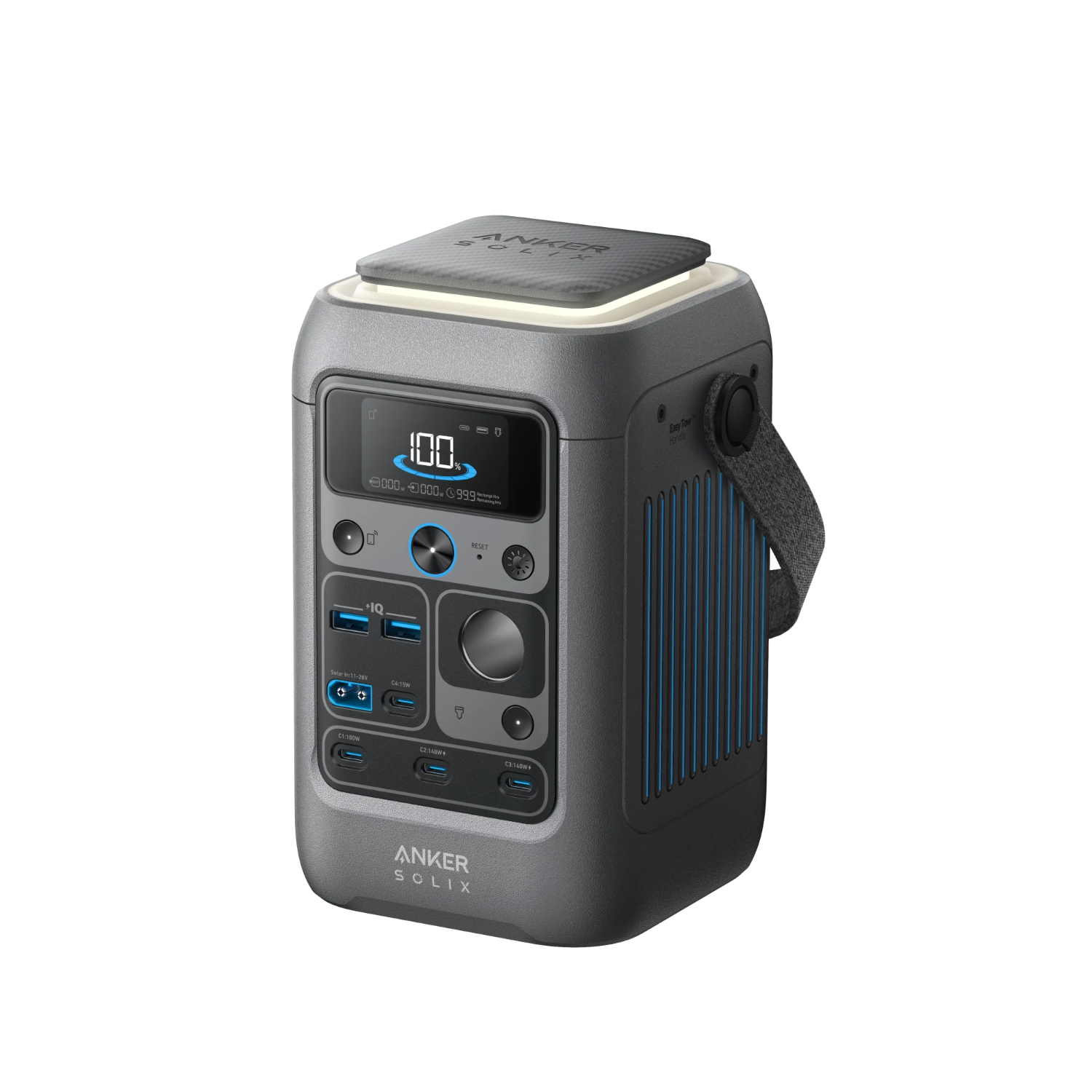 SOLIX C300 DC Power Bank Station, Outdoor 288Wh (90,000mAh), Portable Power Station for Multiple Devices, LiFePO4 Battery, 300W Solar Generator, For Camping, Traveling, and Emergencies