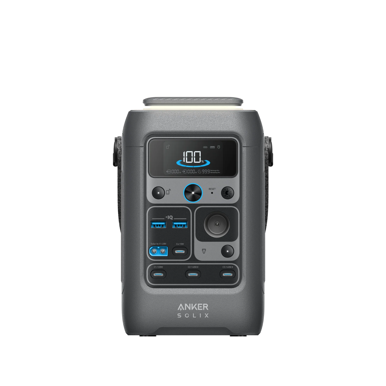 SOLIX C300 DC Power Bank Station, Outdoor 288Wh (90,000mAh), Portable Power Station for Multiple Devices, LiFePO4 Battery, 300W Solar Generator, For Camping, Traveling, and Emergencies