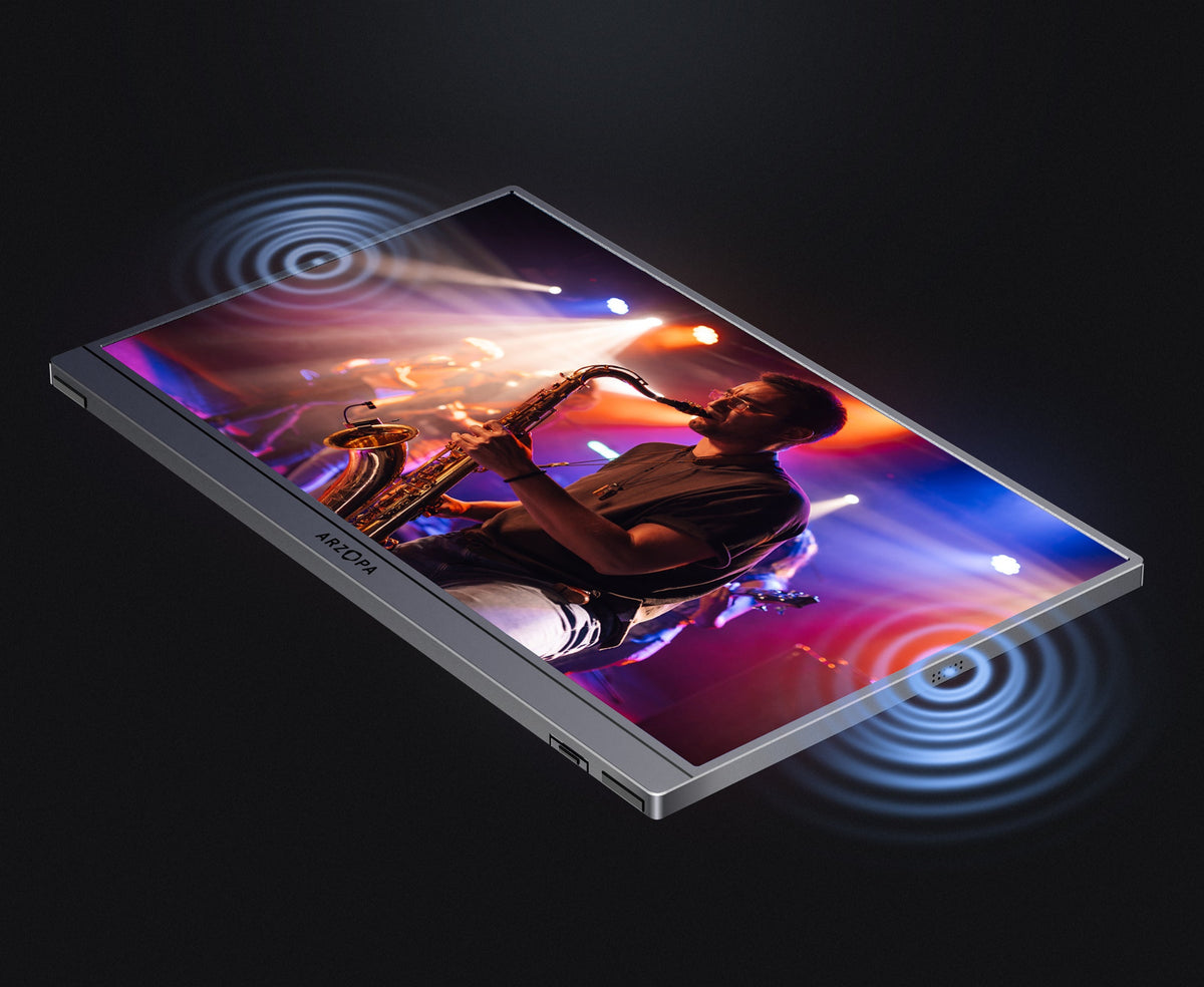 ARZOPA Z3FC 16.1'' 180Hz 2.5K Portable Monitor, 2560x1440 QHD 107% sRGB Kickstand Portable Gaming Monitor with HDR, Ultra Slim, Eye Care, External Second Screen for Laptop, PC, PS5, Mac, Xbox.