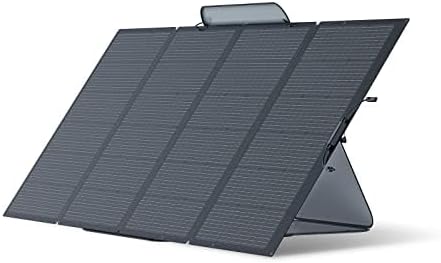 EF ECOFLOW 400W Portable Solar Panel, Foldable & Durable, Complete with an Adjustable Kickstand Case, Waterproof IP68 for Outdoor Adventures